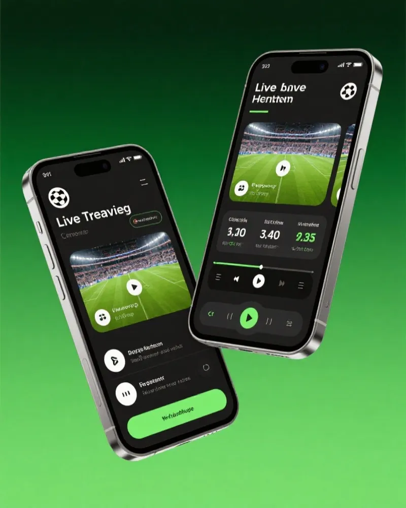 德甲足球直播 App Interface